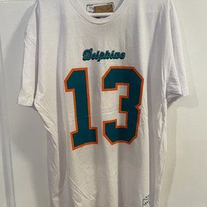 Miami Dolphins Mitchell & Ness Dan Marino #13 T Shirt Jersey Throwback